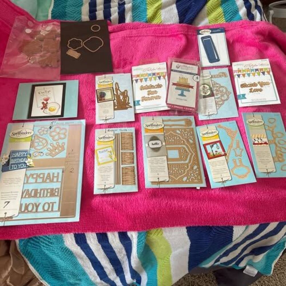 12 Spellbinders Die Sets D-lines Holiday Pop-Ups Card Creator Stamp (u13-1)